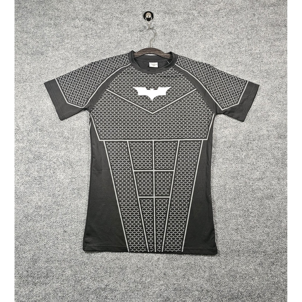 Youngla Men's Batman Compression Short Sleeve Tee Shirt Size Small Black